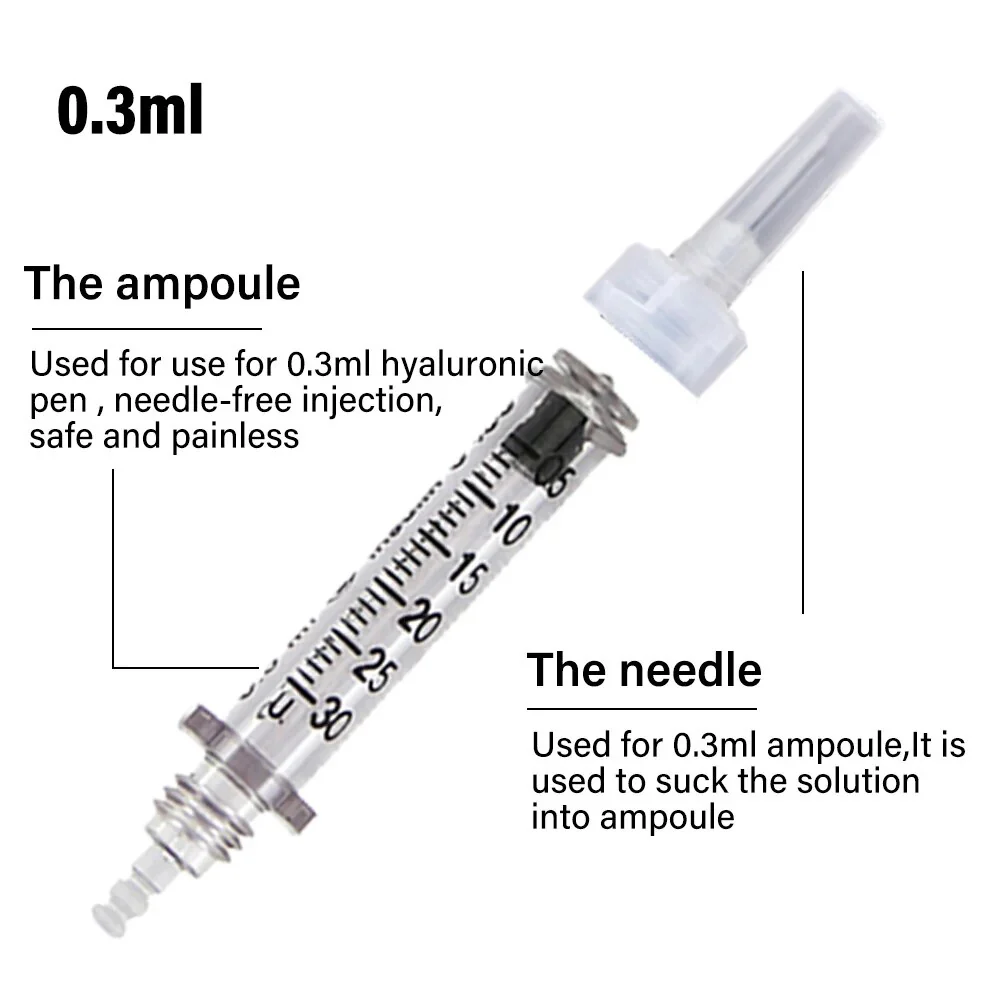 0.3ML Ampoule Head for Pressurized Pen Hyaluron pen No-needle Hyaluronic Acid Filler Injection Accessories Atomizer Gun Head - Image 3