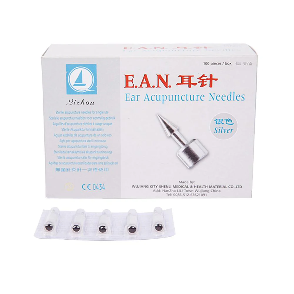 100pcs Sterile Ear Press Needle EAN Ear Acupuncture Needles Auricular Acupunture Massage Ear Needle 1 Box Stimulator Massager - Image 2