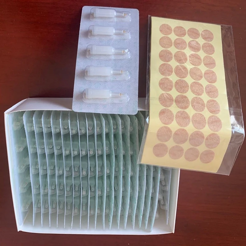 100pcs Sterile Ear Press Needle EAN Ear Acupuncture Needles Auricular Acupunture Massage Ear Needle 1 Box Stimulator Massager - Image 5