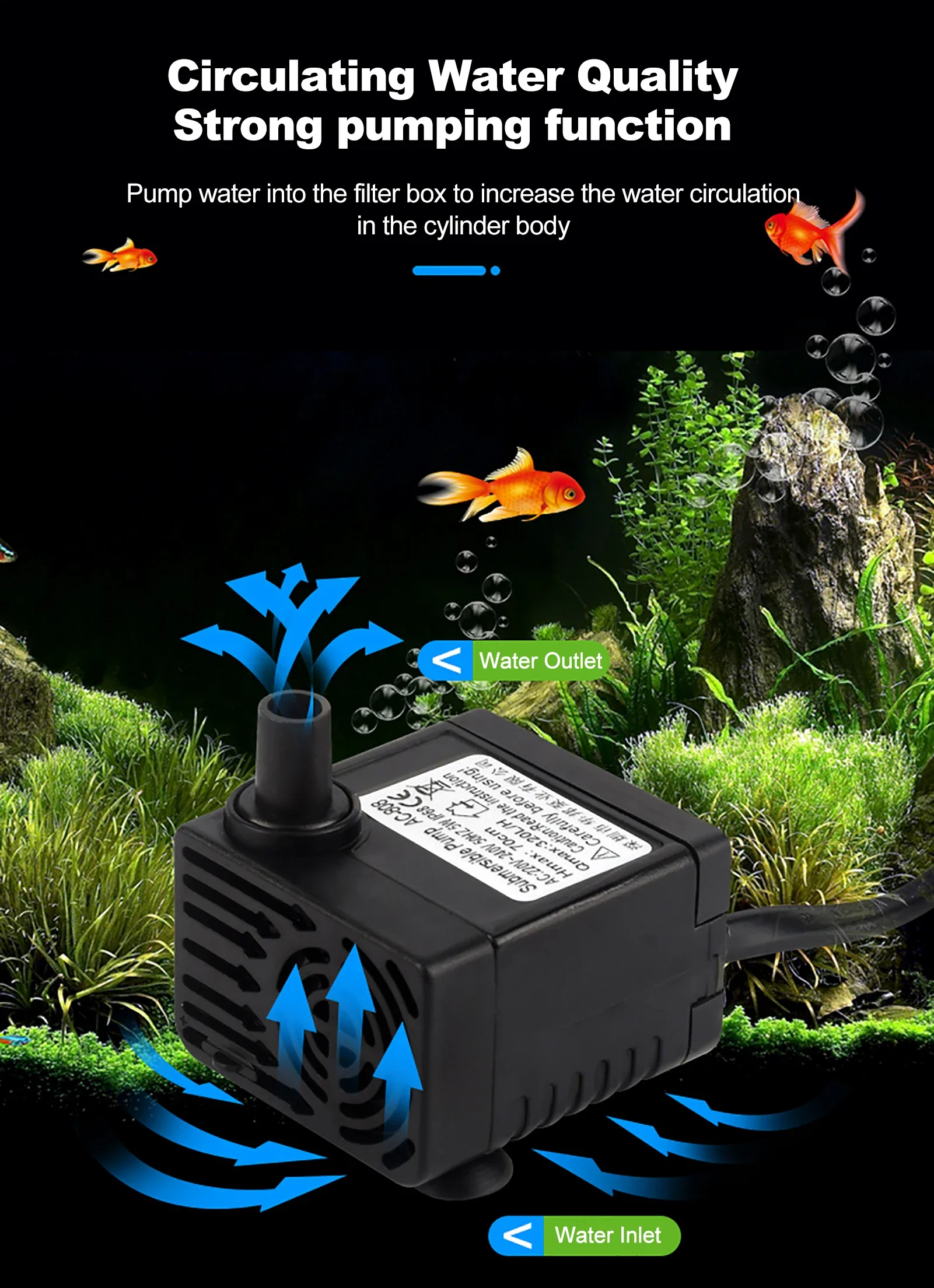 100W 30L/70W 20L Small Fish Tank Water Heater&Chiller Aquarium Chiller Semiconductor Electronic Aquarium Cooling& Heating System - Image 3