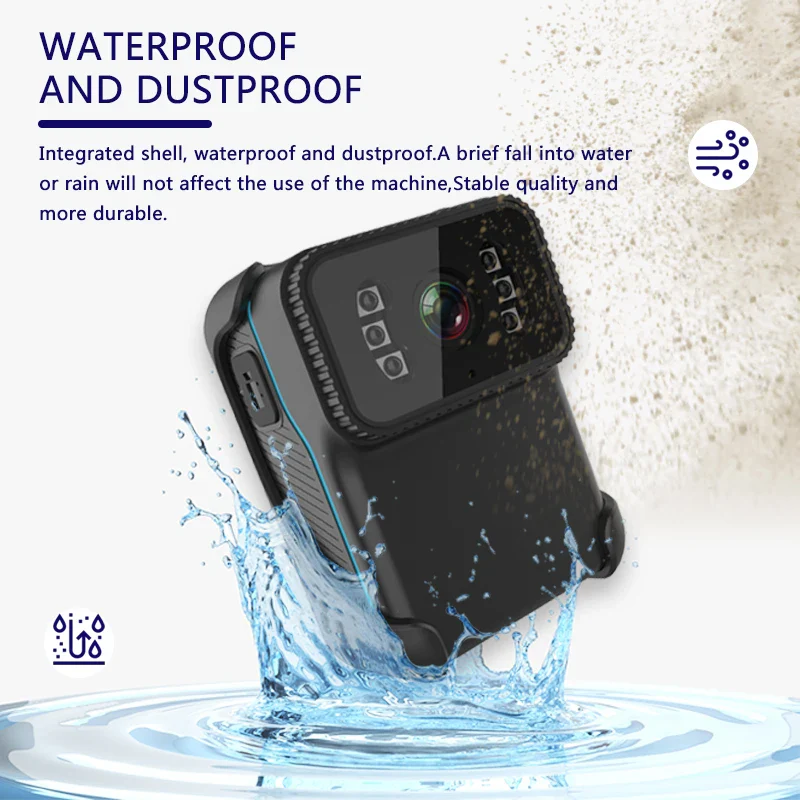 1080P HD Portable body Action Camera CS02 WiFi DV Waterproof Camcorder Loop Recording IR Night Vision Cam MP4 Video - Image 6