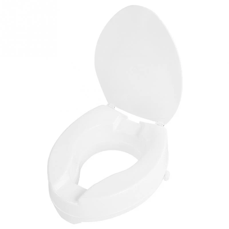 10cm Portable Raised Toilet Seat Elevated Toilet Seat Riser Removable Comfortable support Assists Disabled Elderly - Image 6