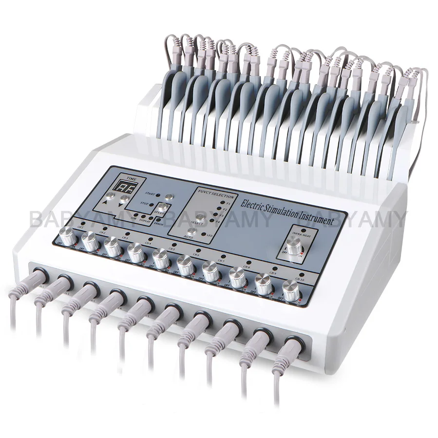 10pcs/set electrode connection line cable for S872 Weight Loss machine ems muscle stimulator Electrostimulation Russian Waves - Image 2