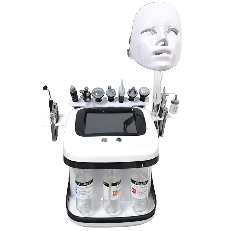 11 In 1 Dermabrasion facial Machine H2o2 Aqua Peeling Lift Skin Bubble Moisturizer Oxygen Machine - Image 7