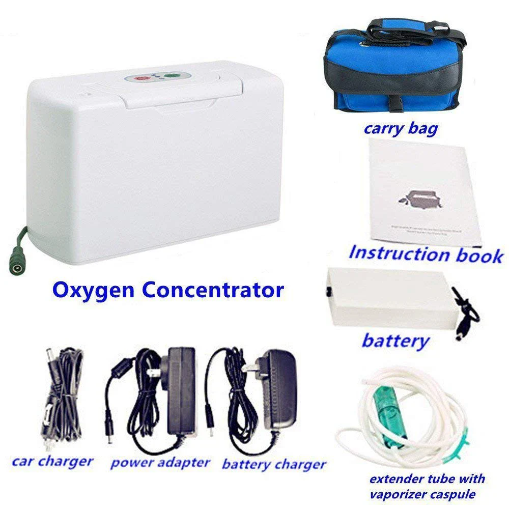 110/220V 3L mini Portable Oxygen Concentrator with Battery for Home Travel and Car Use Low Noise - Image 3