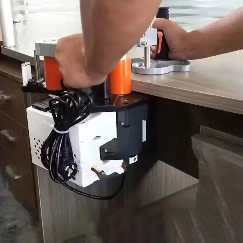 1100W Small Manual Edge Banding Machine Double Side Gluing Portable Edge Bander Woodworking Edge Banding Machine 220V Factory - Image 3