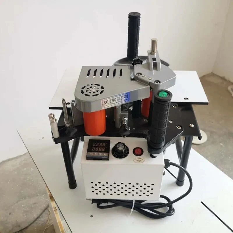 1100W Small Manual Edge Banding Machine Double Side Gluing Portable Edge Bander Woodworking Edge Banding Machine 220V Factory - Image 5