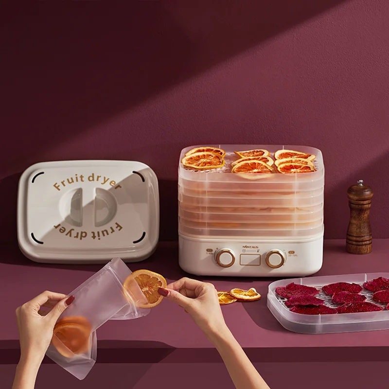 110V 220V 5 Layers Intelligent Fruit Dryer Food Dehydrator Fruit Vegetable Meat Scented Tea Dehydrated Pet Snack Drying Machine - Image 2