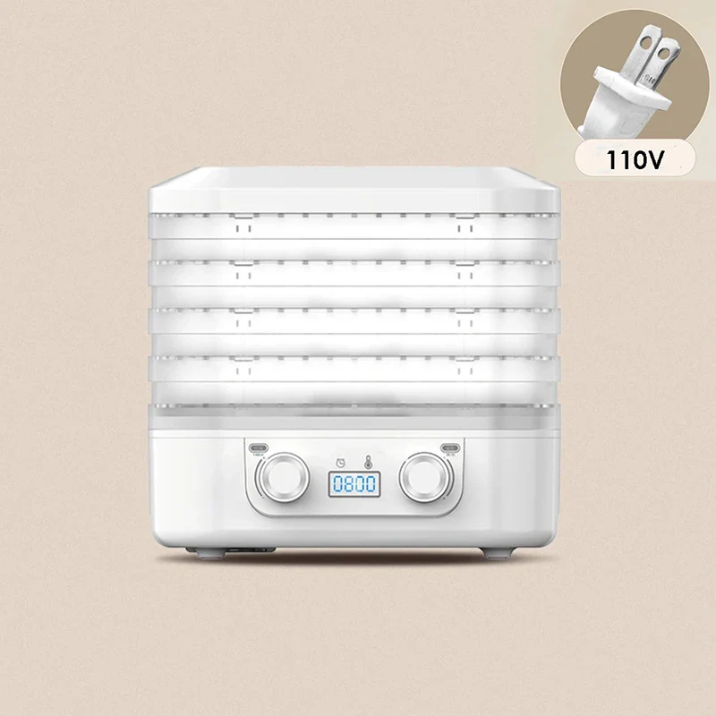 110V 220V 5 Layers Intelligent Fruit Dryer Food Dehydrator Fruit Vegetable Meat Scented Tea Dehydrated Pet Snack Drying Machine - Image 5