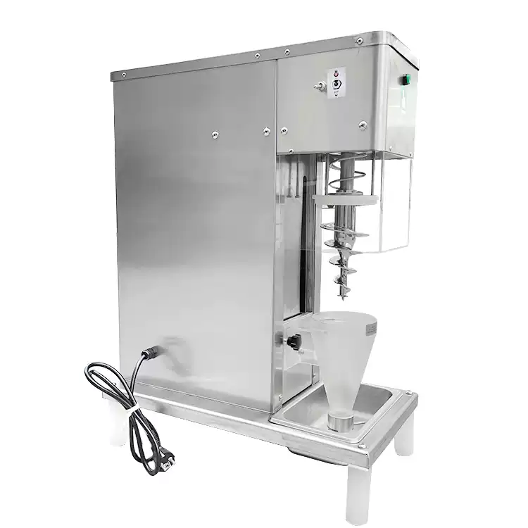 110V 220V Stainless Steel Swirl Drill Yogurt Real Fruits Ice Cream Blender Mixer Frozen Fruit Swirl Drill Ice Cream Machine - Image 2