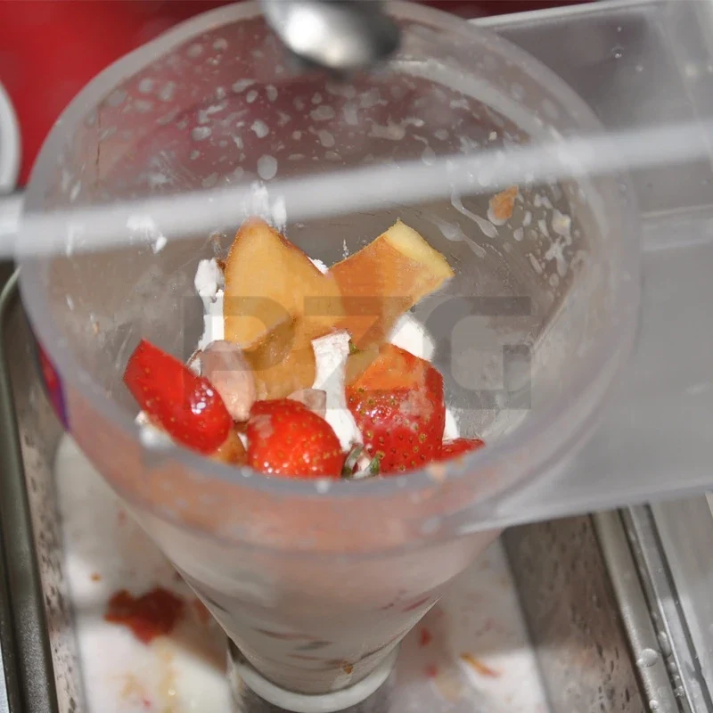 110V 220V Stainless Steel Swirl Drill Yogurt Real Fruits Ice Cream Blender Mixer Frozen Fruit Swirl Drill Ice Cream Machine - Image 4