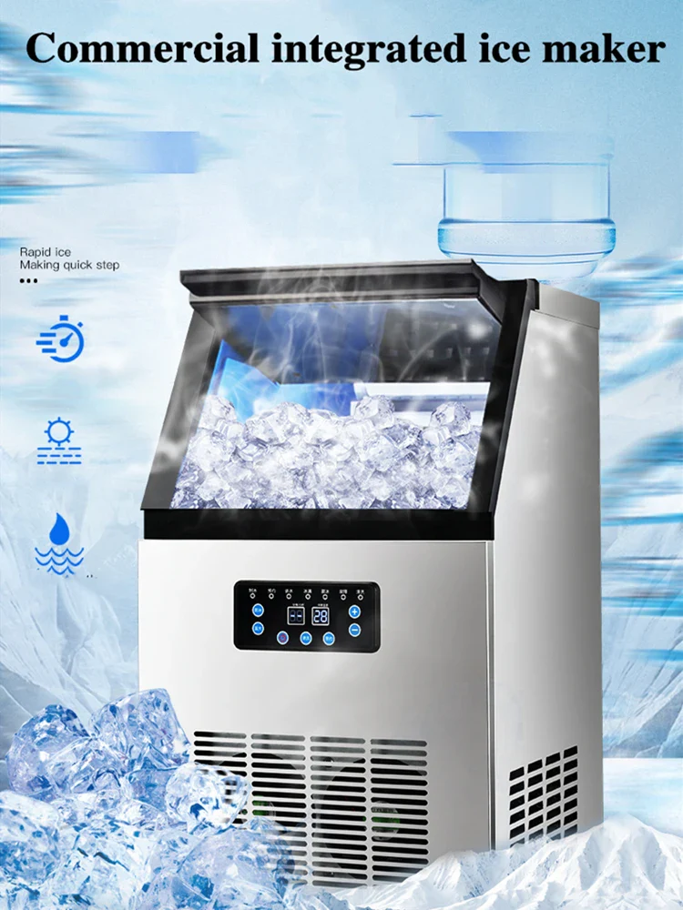 60KG 70KG 80KG Ice Maker Commercial Cube Ice Machine Automatic /Home Ice Machine / For Bar / Coffee Shop / Tea Shop - Image 3