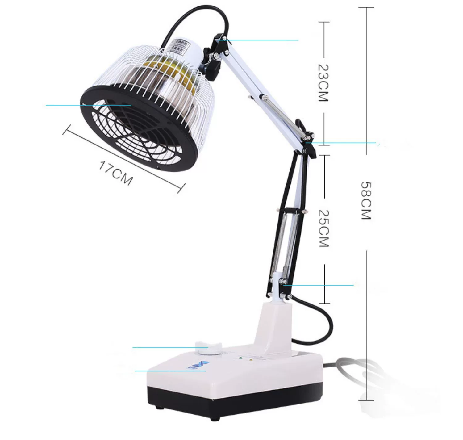 110V Desktop TDP Far Infrared Mineral Heat Lamp TDP Baking Lamp Electromagnetic Wave Therapy Device - Image 2