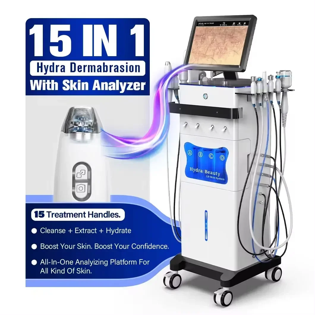 15 in 1 Hydra-Deep Cleansing Machine, Water Analyzer for  Care - Image 4