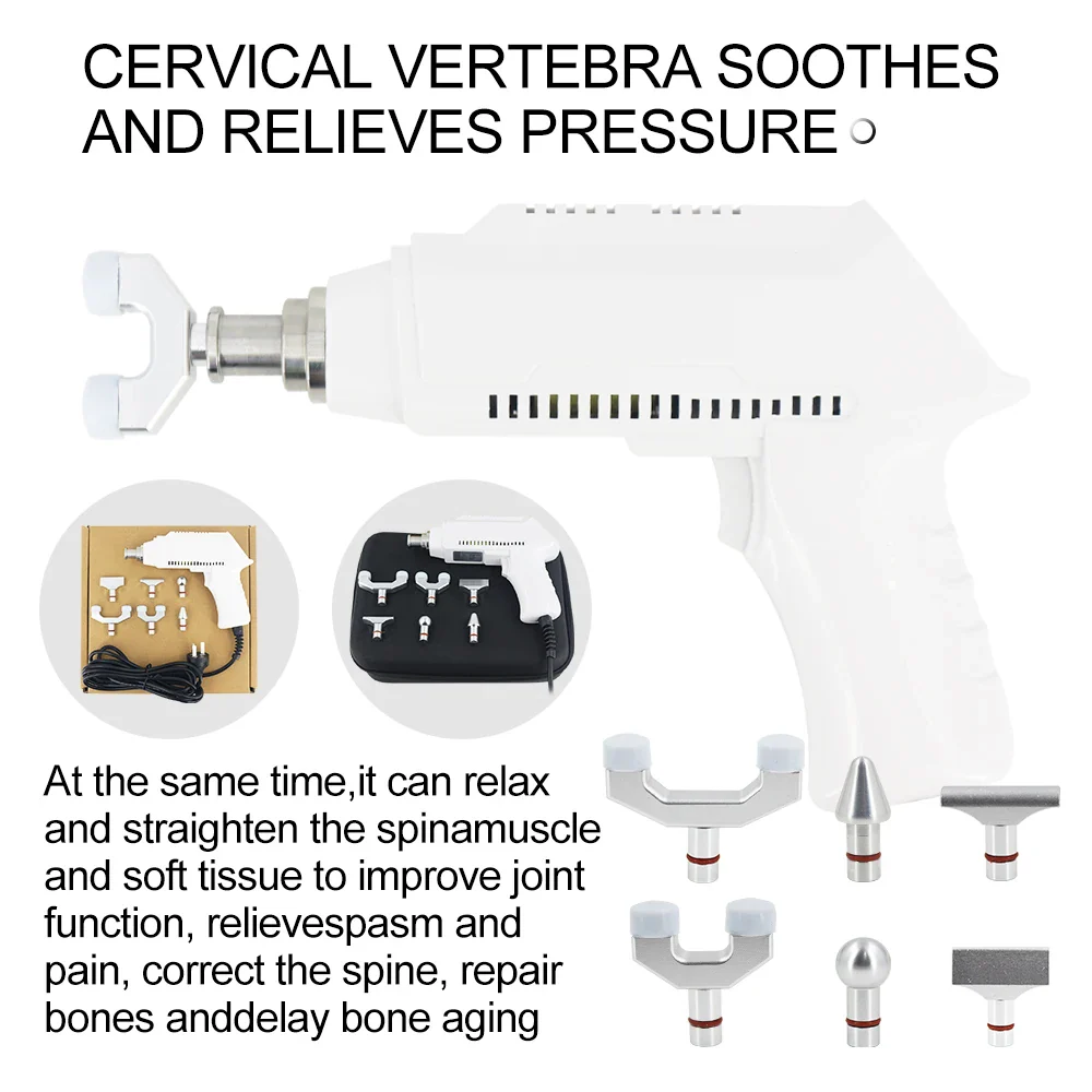 1500N Electric Correction Gun Spinal Adjustable Instrument Impulse Spine Cervical Body Massager Chiropractic Adjusting Tools New - Image 4