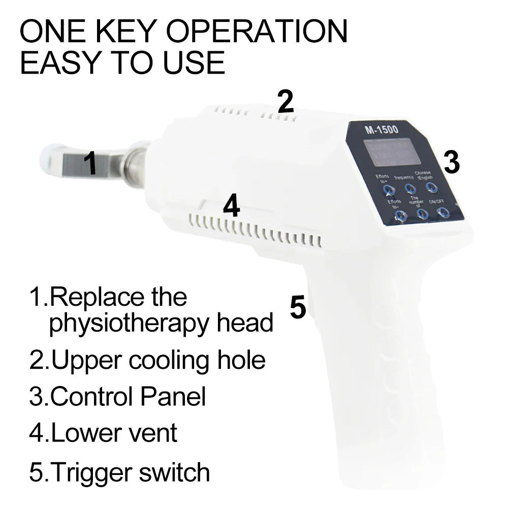 1500N Electric Correction Gun Spinal Adjustable Instrument Impulse Spine Cervical Body Massager Chiropractic Adjusting Tools New - Image 5