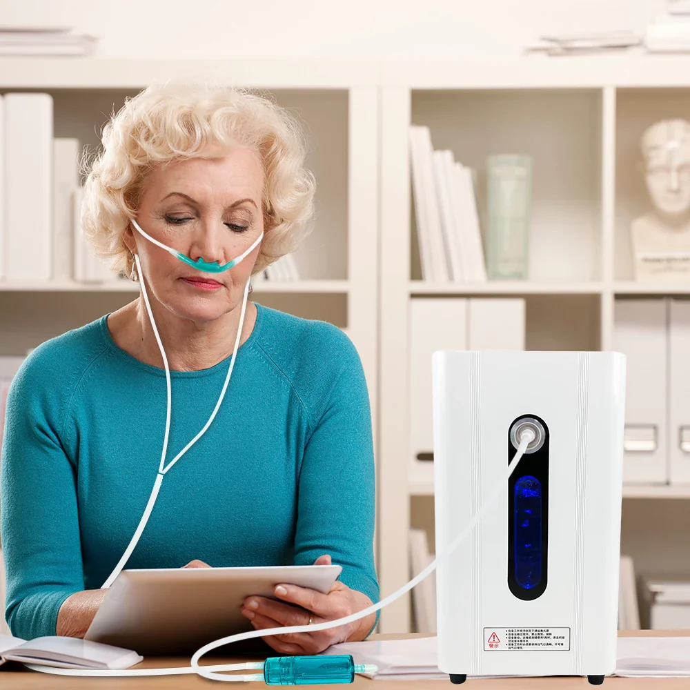 150ml Large Flow Hydrogen Inhalation Machine Hydrogen Water Generator 99.99% Pure H2 Inhalation Low Noise DuPont SPE PEM Oxygen