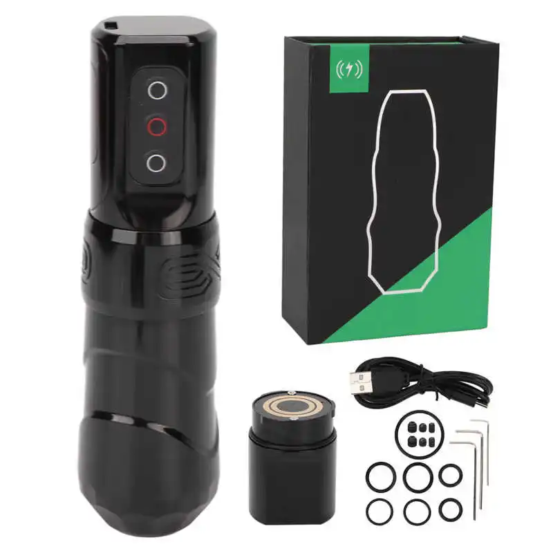 2 in 1 2400mAh Wireless Tattoo Machine Pen Rechargeable USB Microblading Tattoo Machine with Connector Permanent Tattoo Pen - Image 10