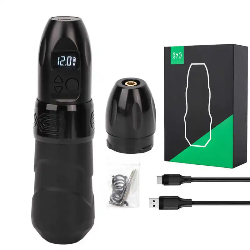 2 in 1 2400mAh Wireless Tattoo Machine Pen Rechargeable USB Microblading Tattoo Machine with Connector Permanent Tattoo Pen - Image 7