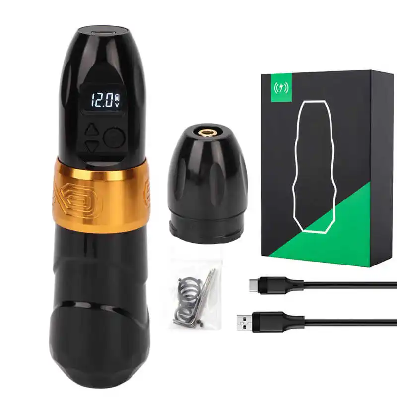 2 in 1 2400mAh Wireless Tattoo Machine Pen Rechargeable USB Microblading Tattoo Machine with Connector Permanent Tattoo Pen - Image 8