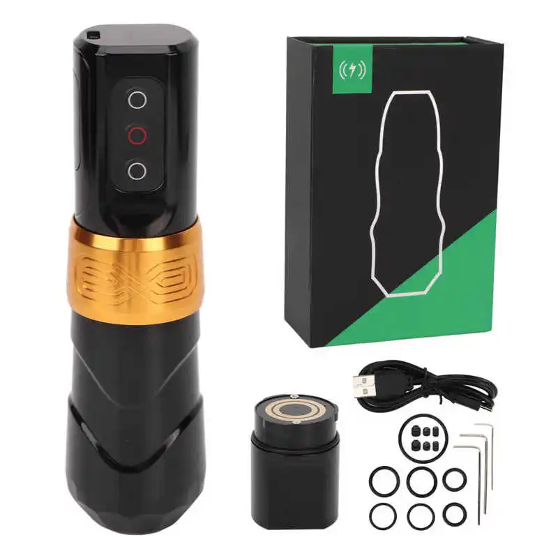 2 in 1 2400mAh Wireless Tattoo Machine Pen Rechargeable USB Microblading Tattoo Machine with Connector Permanent Tattoo Pen - Image 9