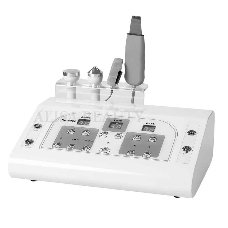 2 In 1 Ultra Scrubber and Ultra Sonic Wave System Multi-Function Skin Scrubber Ultrasonic Smooth The Wrinkle,Whiten Skin - Image 2