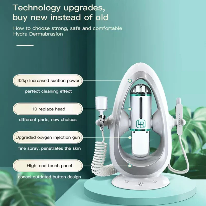 2-IN-I Hydra Dermabrasion Aqua Peeling SPA Beauty Machine Facial Hydration Sprayer Water Injection Vacuum Blackhead Face Clean - Image 4