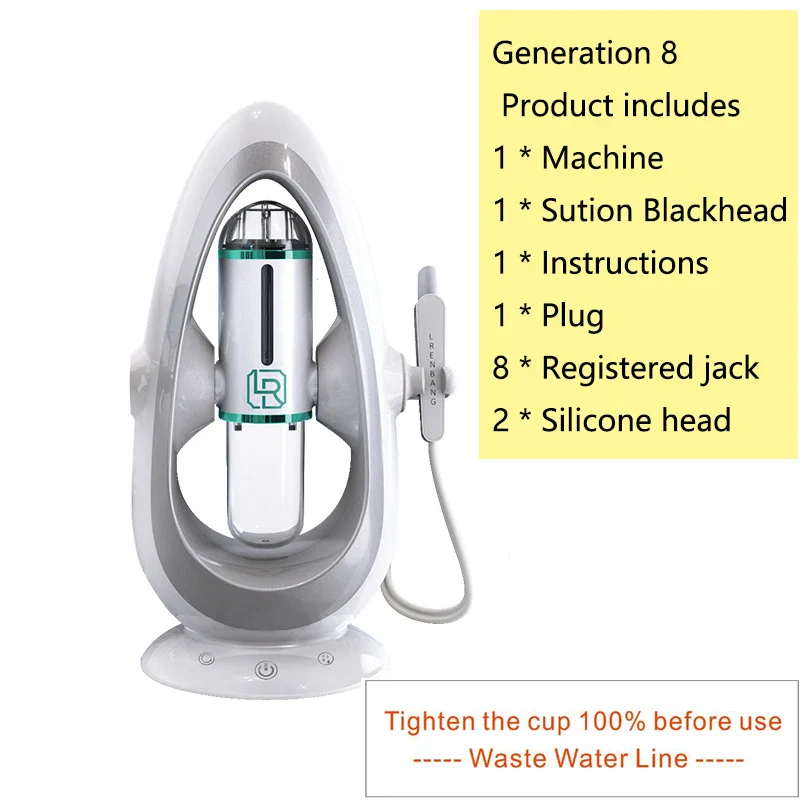 2-IN-I Hydra Dermabrasion Aqua Peeling SPA Beauty Machine Facial Hydration Sprayer Water Injection Vacuum Blackhead Face Clean - Image 7