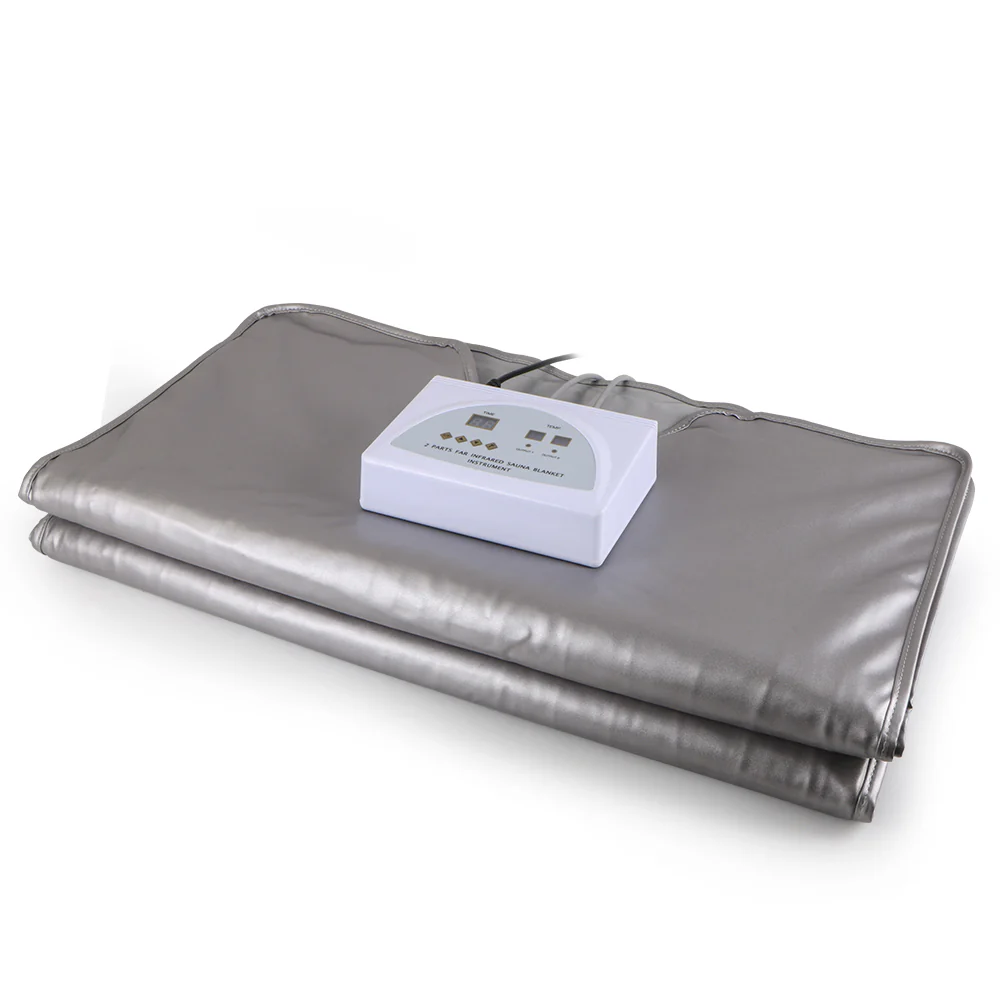 2 Zone FIR Sauna Far Infrared Body Slimming Sauna Blanket Heating Therapy Slim Bag Spa Weight Loss Body Detox Machine - Image 8