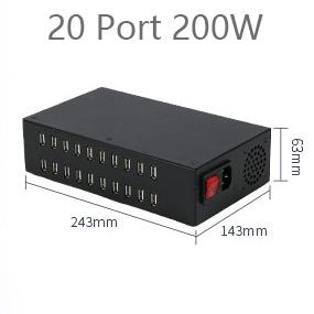 20/25/30/40/50/60 Port Universal USB Charger with Quick Charge for mobile phone studios, business halls, hotels, cafes, bars, offices, factories Any USB Charge Device 220V - Image 2