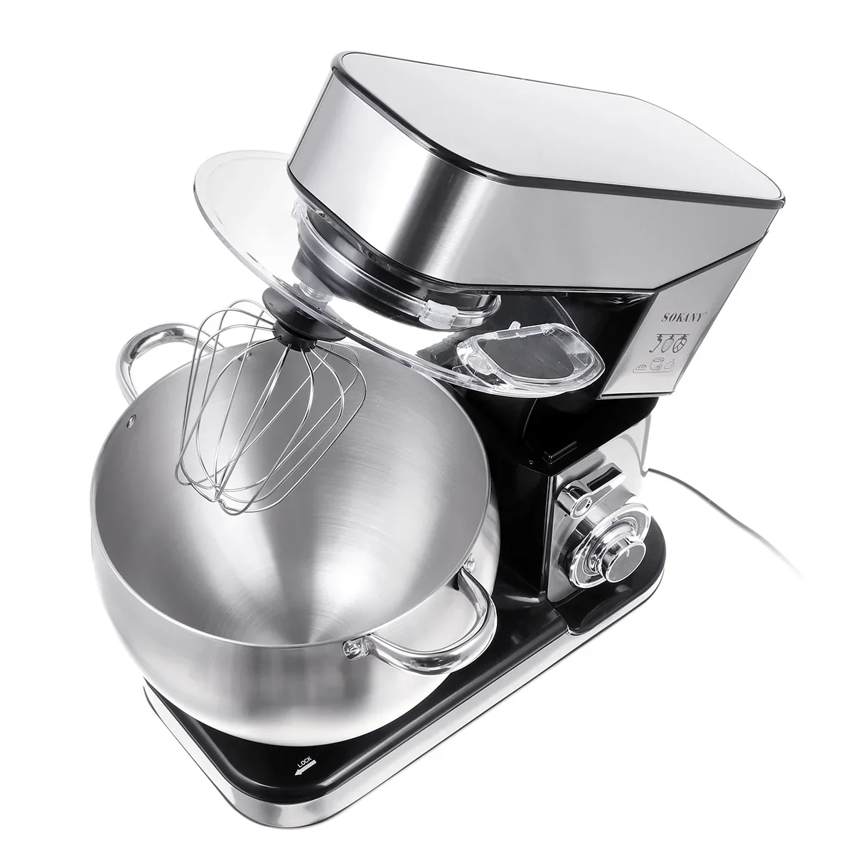 2000W Stand Mixer 10L Stainless Steel Bowl 6speed Kitchen Food Blender Cream Egg Whisk Cake Maker Dough Chef Kneader Bread Mixer - Image 3