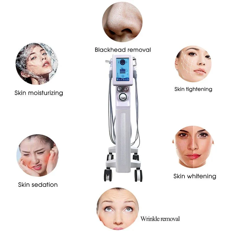2023 High Quality Multi-functional 6 In 1 Dermabrasion Water Oxygen Jet Facial Care Cleaning Big Bubble Beauty Machine Salon Use - Image 4