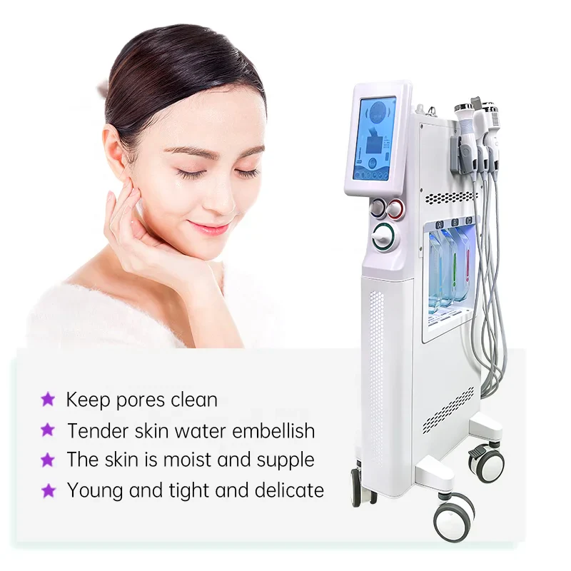 2023 High Quality Multi-functional 6 In 1 Dermabrasion Water Oxygen Jet Facial Care Cleaning Big Bubble Beauty Machine Salon Use - Image 5