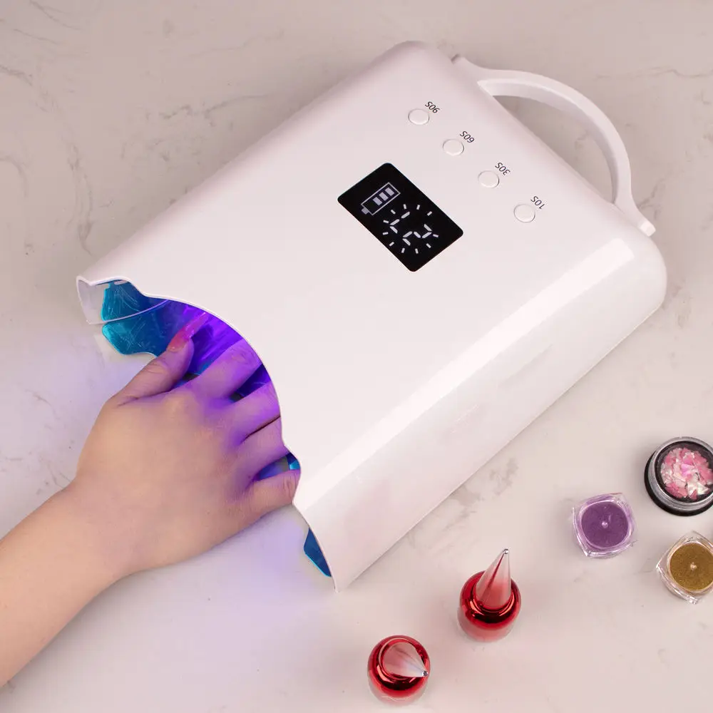 2023 New Gradient Color Nail Dryer 78W Rechargeable Best pro LED Nail UV Dryer Lamps Cordless UV Led Nail Lamp - Image 4