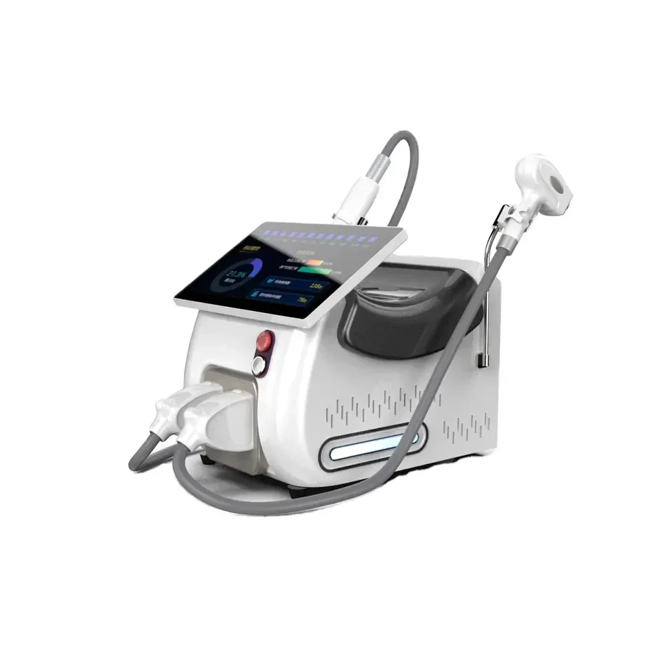 Newest 15.6 inch 2 in 1 Laser Hair Removal Diode 755 808 1064 3 Wavelength Beauty Machine 2500W Professional 1 or 2 handles - Image 5