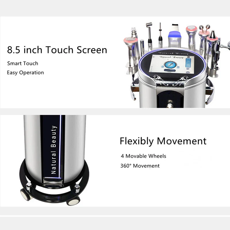 Professional 10 in 1 Hydra Facial Cleansing Skin Care Hydro Dermabrasion Machine Microdermabrasion Beauty Equipment - Image 3