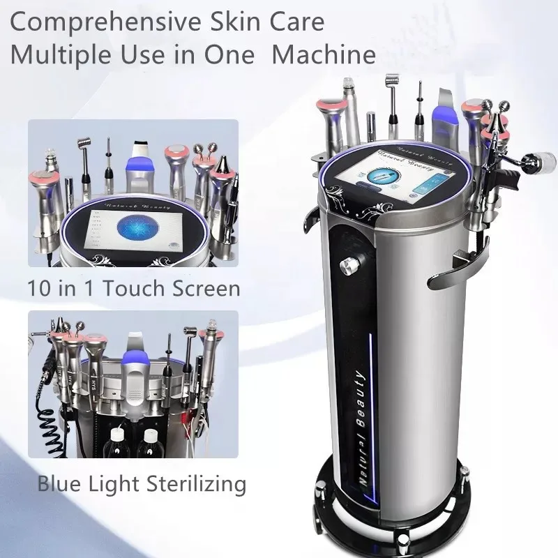 Professional 10 in 1 Hydra Facial Cleansing Skin Care Hydro Dermabrasion Machine Microdermabrasion Beauty Equipment - Image 7