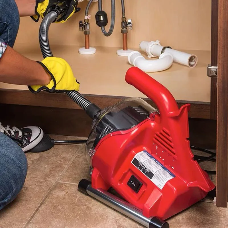 220V Electric Sewer Pipe Dredging Machine Toilet Kitchen 19-28MM Pipe Cleaning Machine Pipe Dredger Drain Cleaner 120W NEW - Image 2