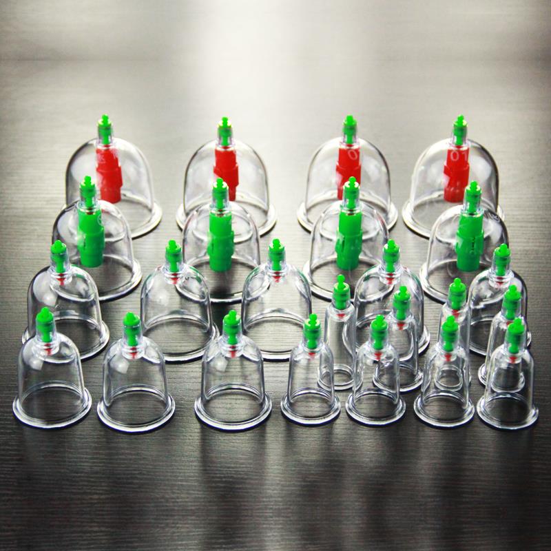 24 cup tanks Chinese vacuum cupping sets magnetic hijama therapy body relax massager for health care - Image 2
