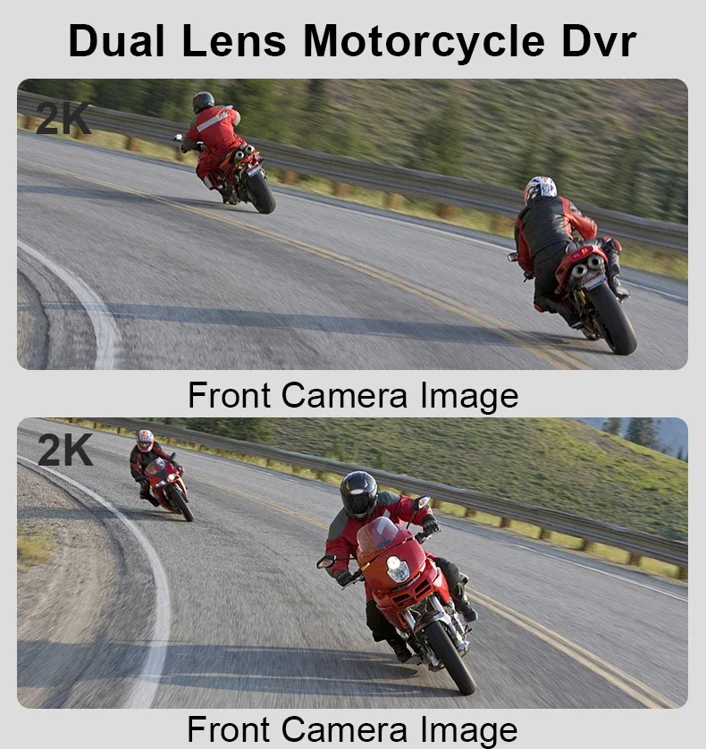 2K Helmet Camera WiFi Dual UHD 2K Wearable Bike Bicycle Action Cam Waterproof for Motorcycle DVR Dash Cam Vlog Video Recorder - Image 3