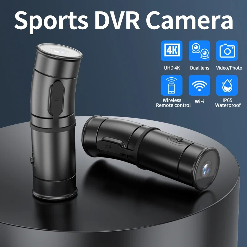 2K Helmet Camera WiFi Dual UHD 2K Wearable Bike Bicycle Action Cam Waterproof for Motorcycle DVR Dash Cam Vlog Video Recorder - Image 6