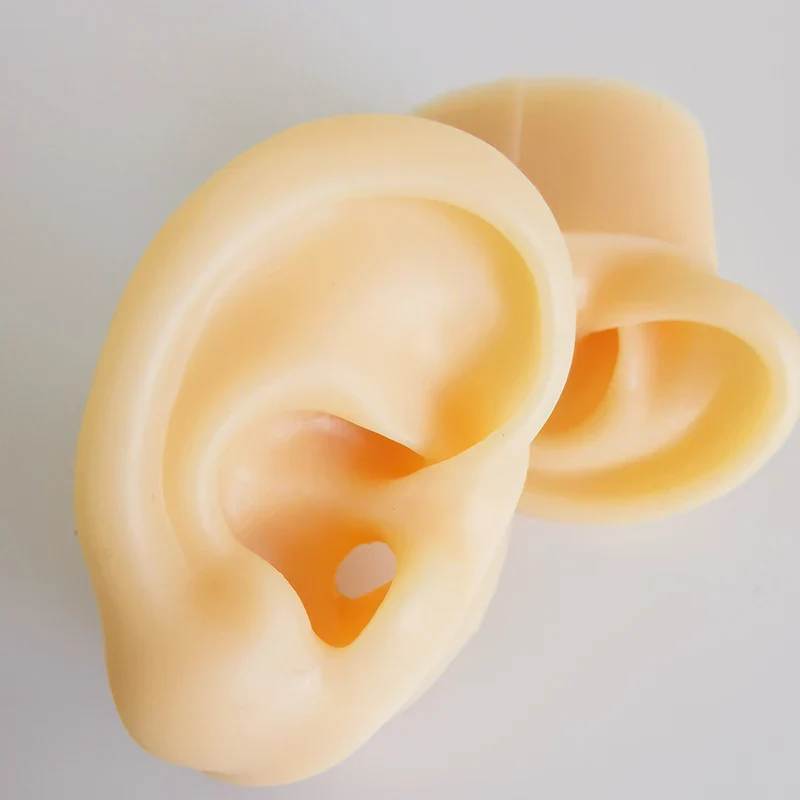 2pcs ASMR sleep aid soft silicone ear model broadcast ear props - Image 5