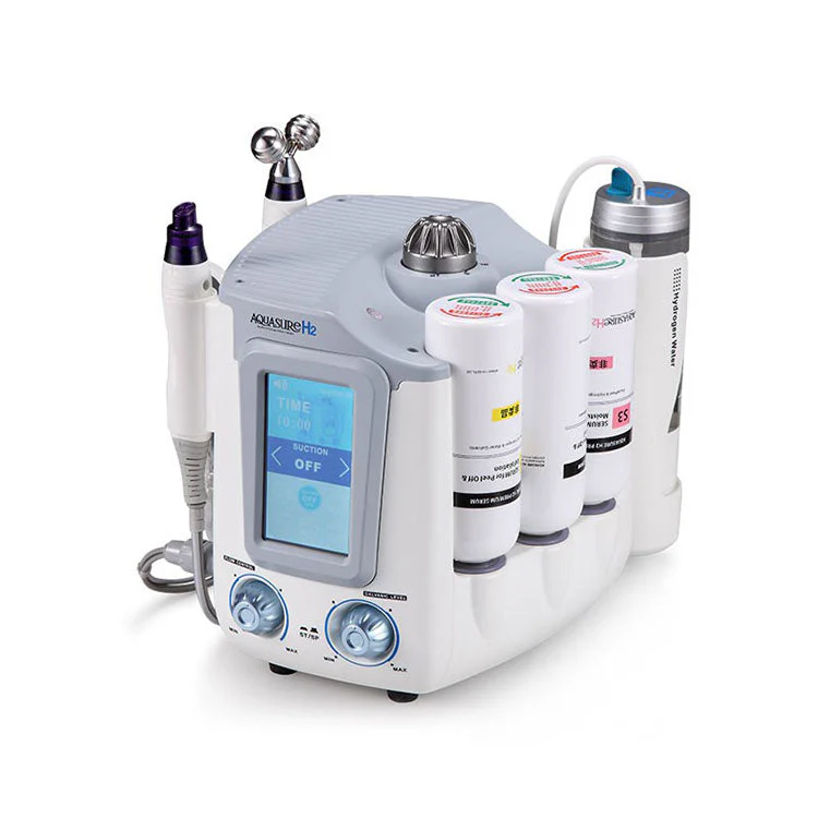 3 In 1 Deep Face Cleansing Aquasure H2 Device H2o2 Water Oxygen Peeling Dermabrasion Cleaning Machine