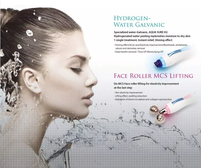 3 In 1 Deep Face Cleansing Aquasure H2 Device H2o2 Water Oxygen Peeling Dermabrasion Cleaning Machine - Image 10