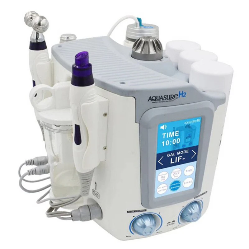 3 In 1 Deep Face Cleansing Aquasure H2 Device H2o2 Water Oxygen Peeling Dermabrasion Cleaning Machine - Image 4