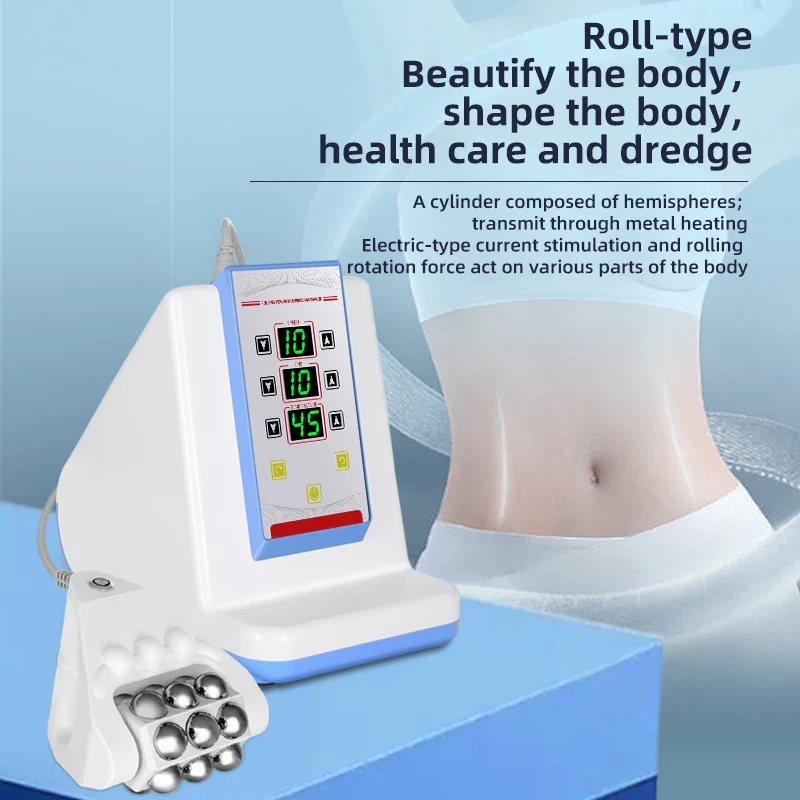 3 IN 1 Massage Roller Microcurrent Massager EMS Heating Back Body Sharping Warm Vibration Weight Loss Machine for Fatigue Relief - Image 2