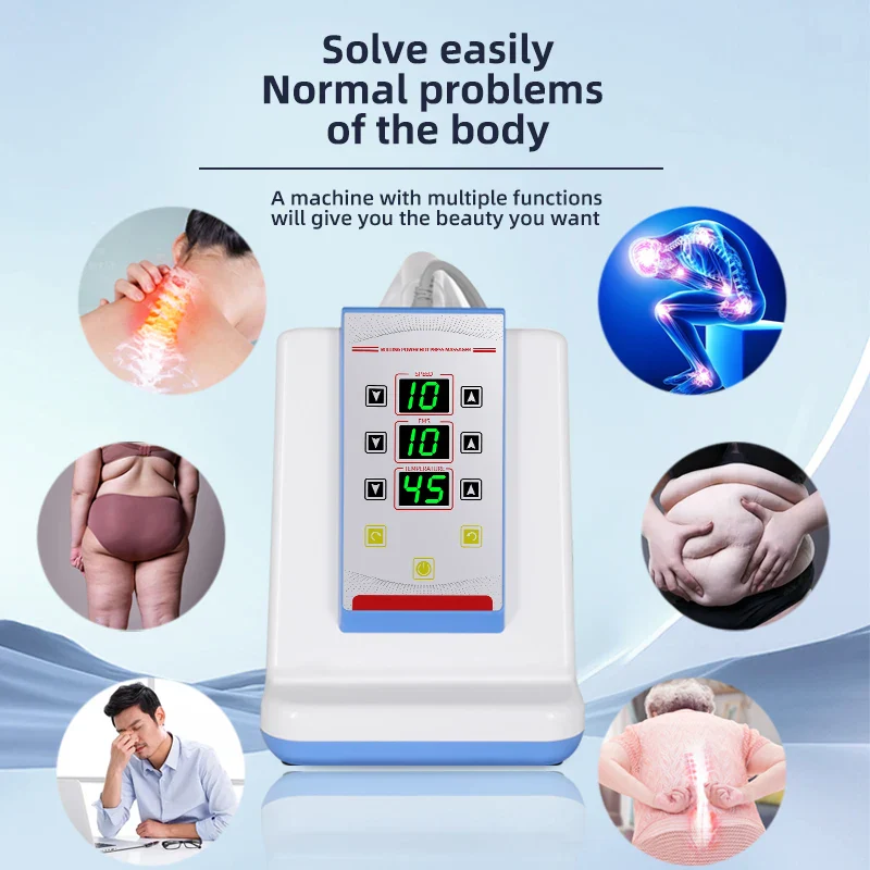 3 IN 1 Massage Roller Microcurrent Massager EMS Heating Back Body Sharping Warm Vibration Weight Loss Machine for Fatigue Relief - Image 3