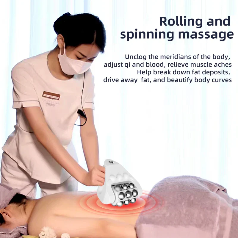 3 IN 1 Massage Roller Microcurrent Massager EMS Heating Back Body Sharping Warm Vibration Weight Loss Machine for Fatigue Relief - Image 6