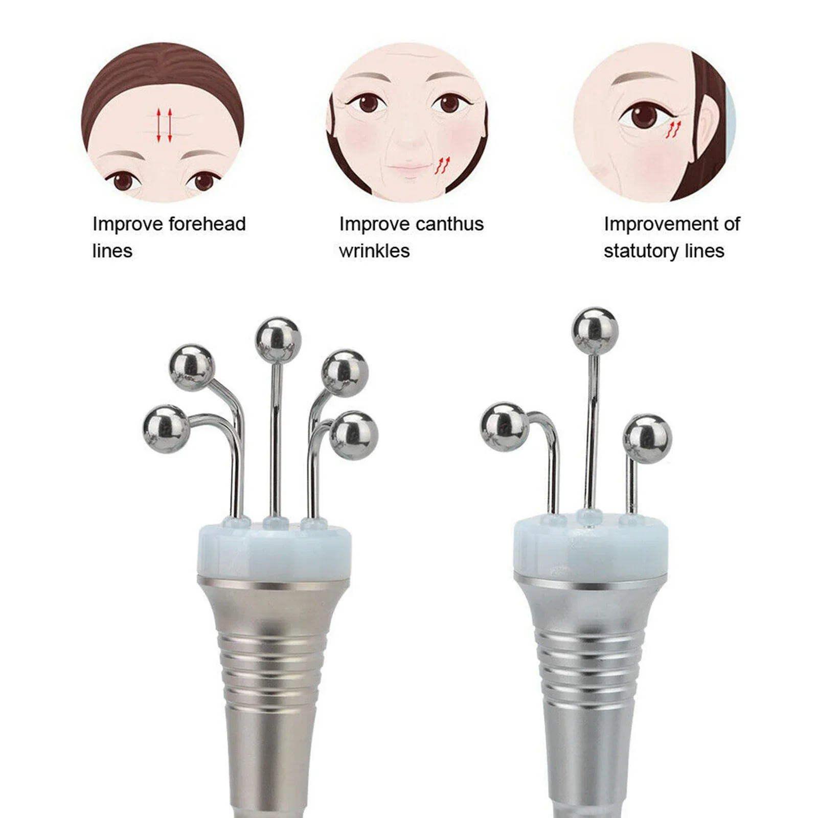 3 in 1 RF BIO Microcurrent Machine Face Firming Lift Anti Aging Wrinkle Removal Younger Facial Vibrate Massager Beauty Machine - Image 4