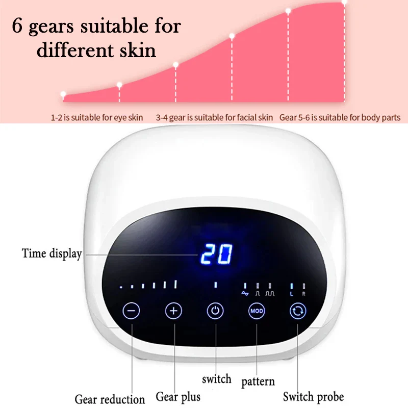 3 in 1 Ultrasonic High Frequency Vibration Facial Eyes Massager Deep Cleansing Nutrition Introduction Oxygen Injection Spray Gun - Image 2